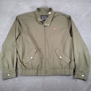 Levi's Mens Harrington Bomber Jacket Olive Green Full Zip A6864-0005 Sz Med New